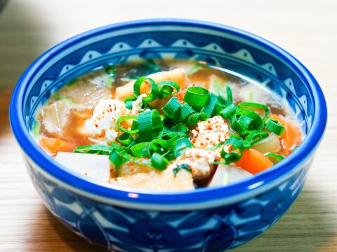 根菜と卵白のけんちん汁【和食・汁物】